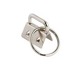 Platinum Iron Ribbon Ends w/Split Ring (10 Pack) 280-
