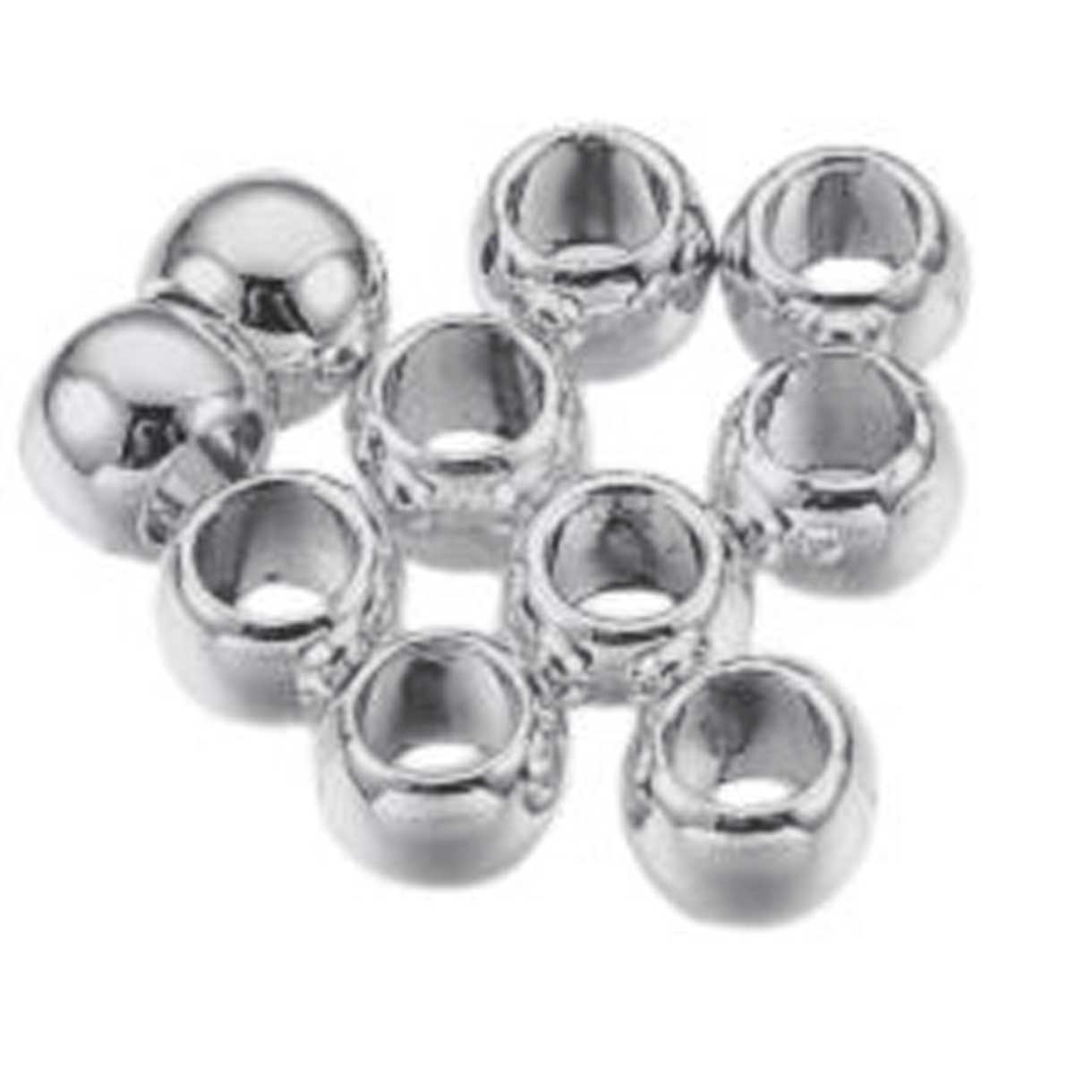 Platinum Round Alloy Bead/Charm (10 Pack) 280-