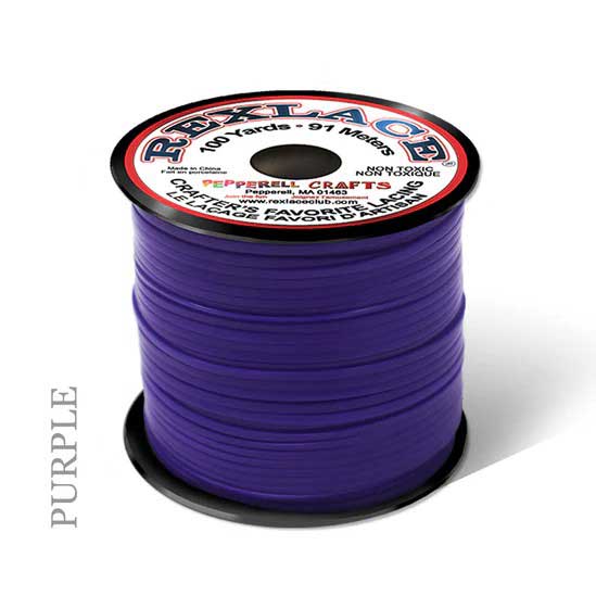 Purple Rexlace Flat Plastic Lacing Spool 100 yd (91 m) Pepperell