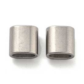 7x4 mm Rectangle/Oval 304 Stainless Steel Spacer Beads (10 Pack) 280-