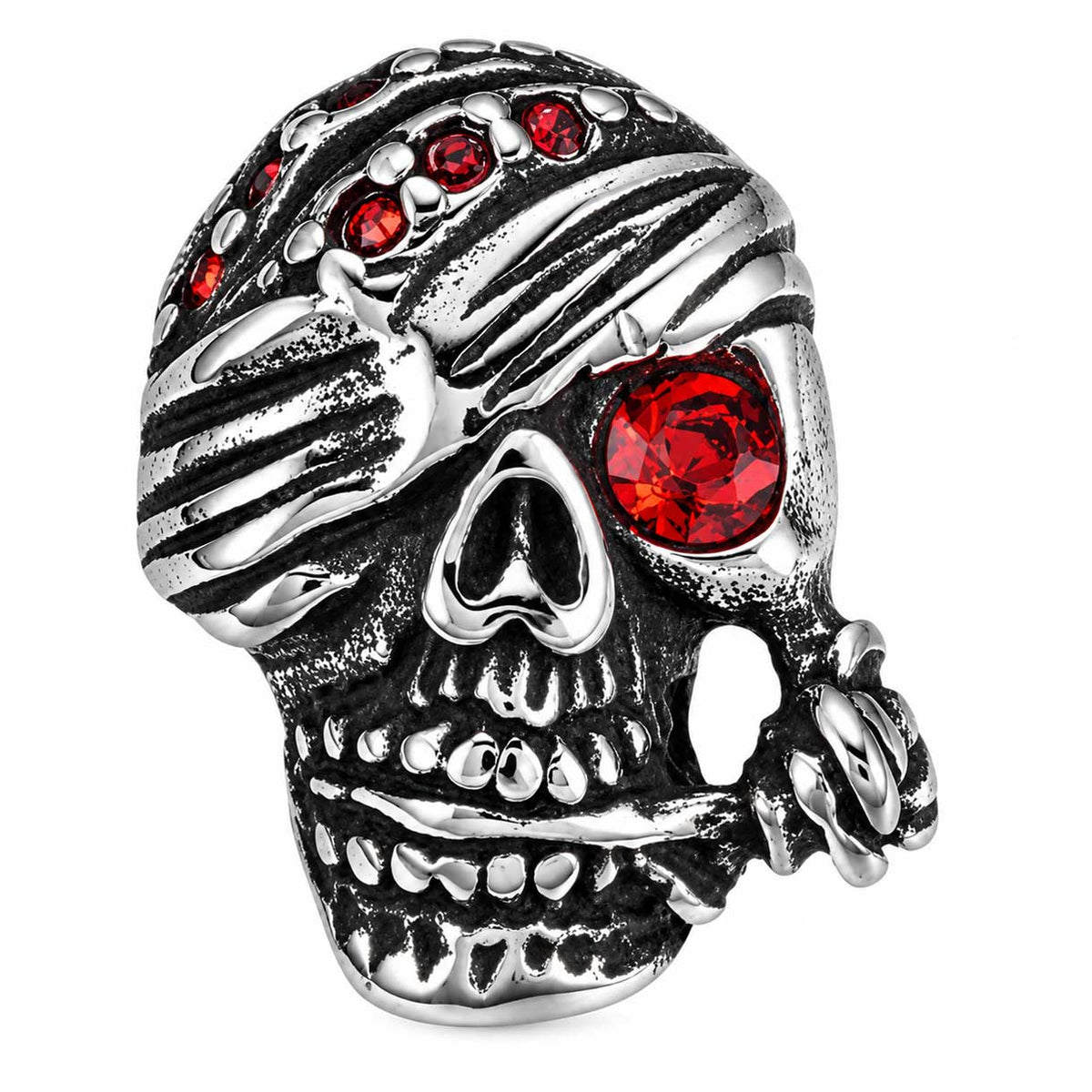 Red Eye Skull Charm/Bead 304 Stainless Steel (1 Pack) 280-