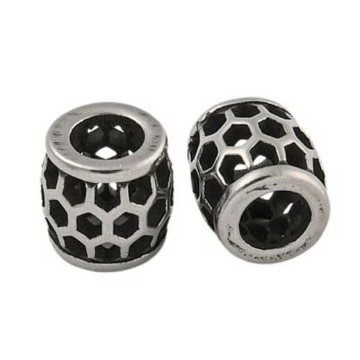 Reto Hollow Honey Comb 304 Stainless Steel Bead/Charm (2 Pack) 280-