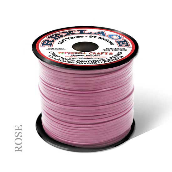 Rose Rexlace Flat Plastic Lacing Spool 100 yd (91 m) Pepperell