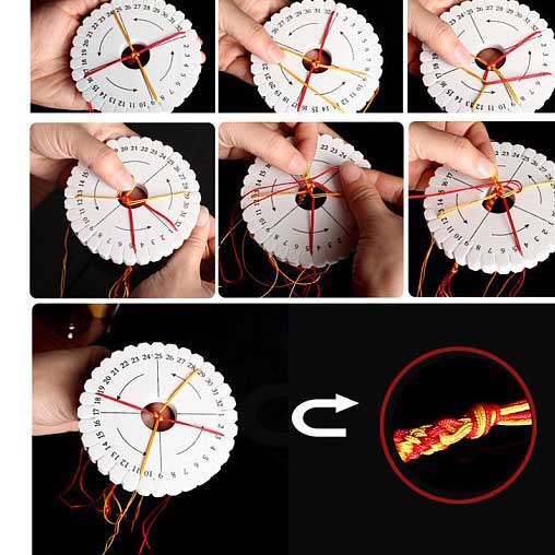 Small Round Eva Braiding Disc/Disk/Macrame Board 10.2x1 cm 280-