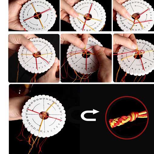 Large Round Eva Braiding Disc/Disk/Macrame Board 16x1.5 cm 280-