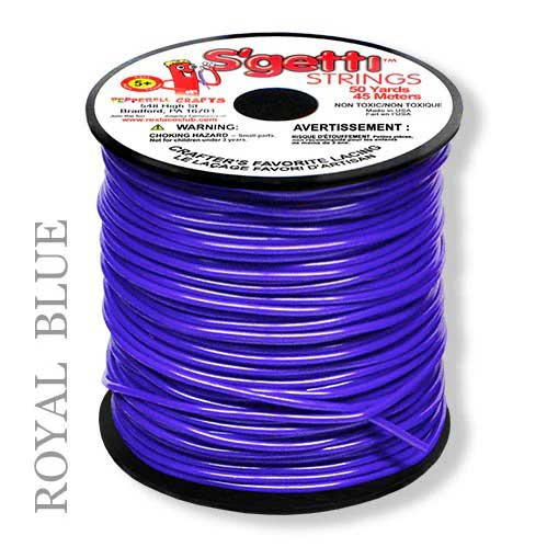 Royal S'getti String Round Hollow Plastic Lacing Spool 50 yd (45 m) Pepperell