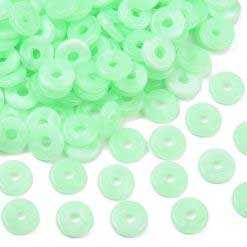 Spring Green Acrylic Disc/Spacer Bead/Charm (100 Pack) 280-