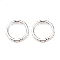 Sterling Silver Plated Brass Split/Jump Rings 6x2mm (25 Pack)