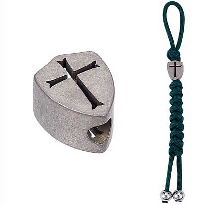 TC4 Titanium Alloy Cross Bead/Charm (1 Pack) 280-