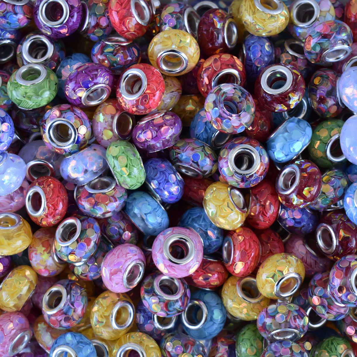 Transparent Resin Mixed Colors Bead/Charm (20 Pack) 280-