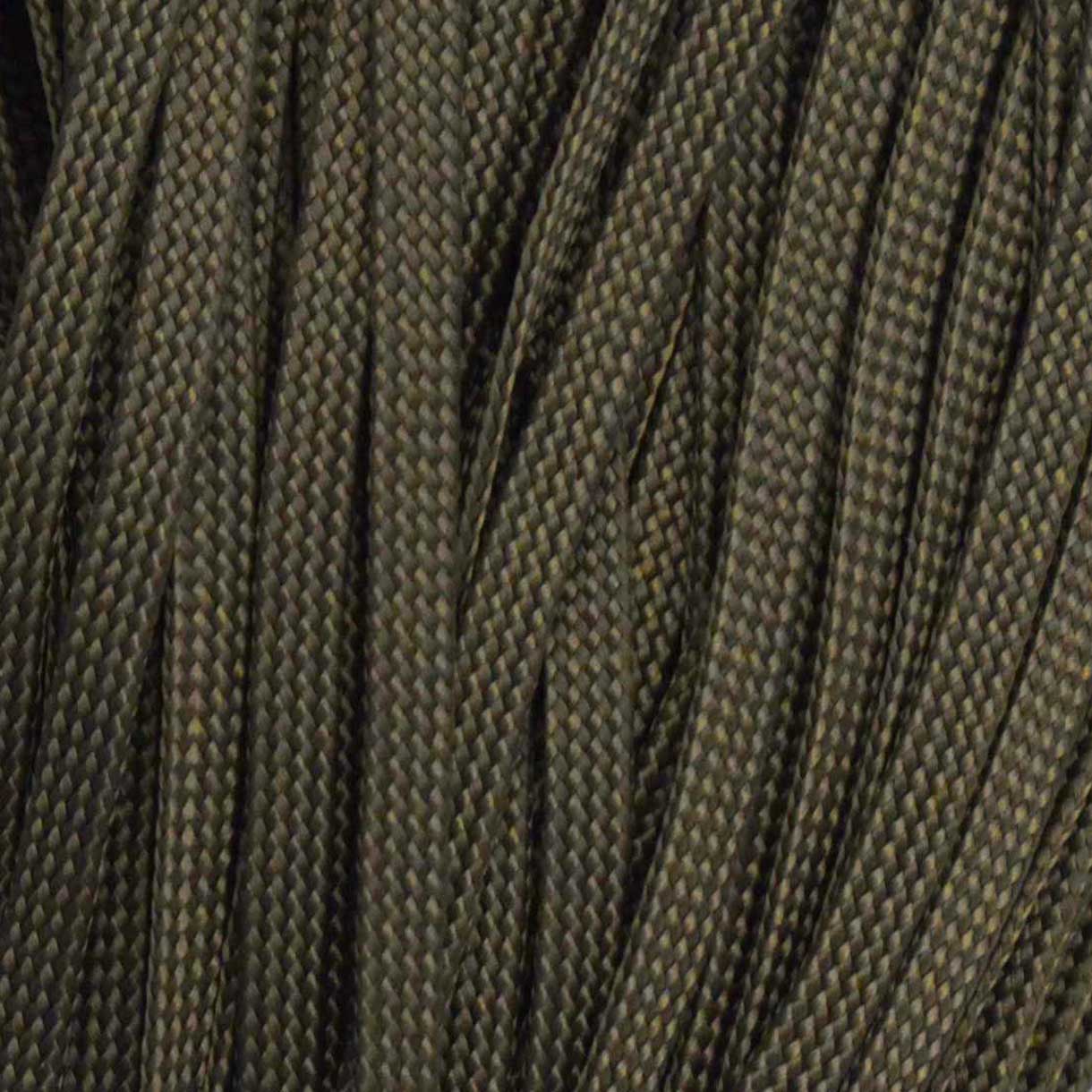 *5 mm (3/16") Whip Maker (WhipMaker) Olive Coreless Hollow Flat Nylon Cord Made in the USA aka 650 Coreless Paracord. El Wood Braiding Co