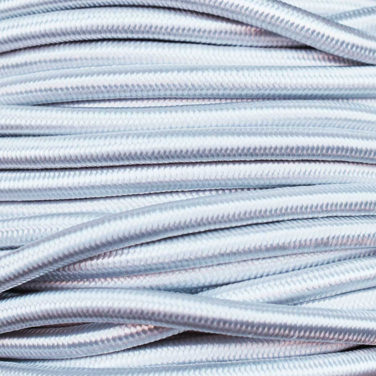 White Shock/Bungee/Elastic Cord Nylon/Rubber (100 ft) El Wood Braiding Co