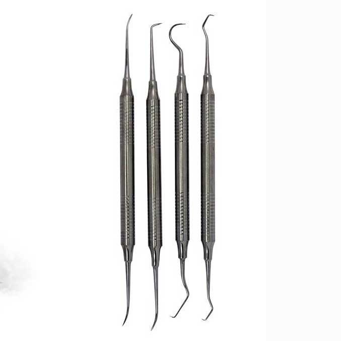 4-Pcs Double Ended Heavy Duty SS Picks Set Sona Enterprises