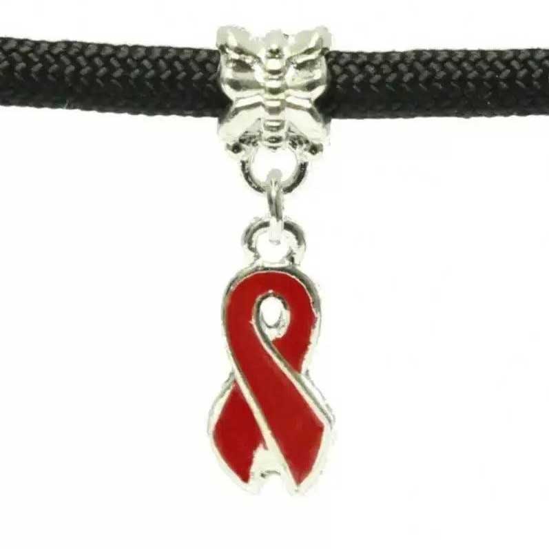 Charm Dangling Red Ribbon (5 pack)