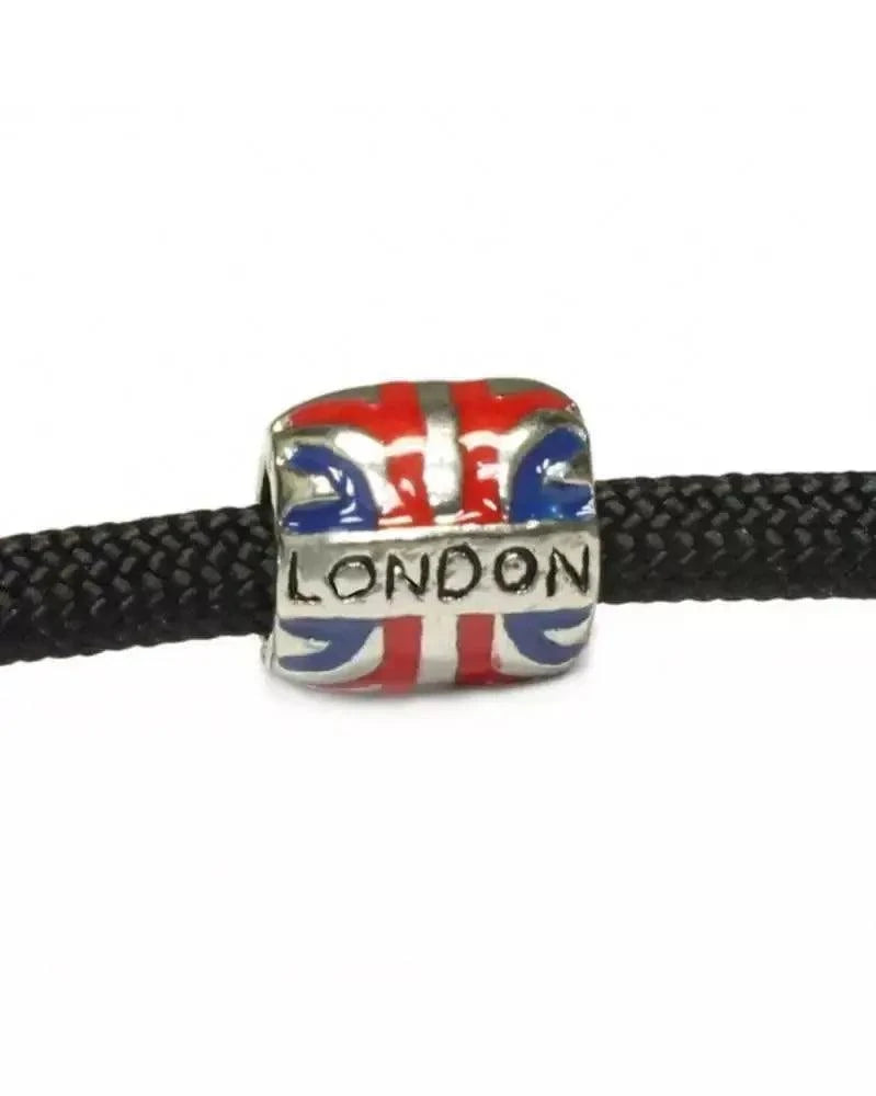 Barrel Bead/Charm London Union Jack (1 Pack) China