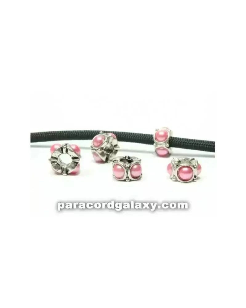 Bead Medium Pink Pearled (10 pack) China