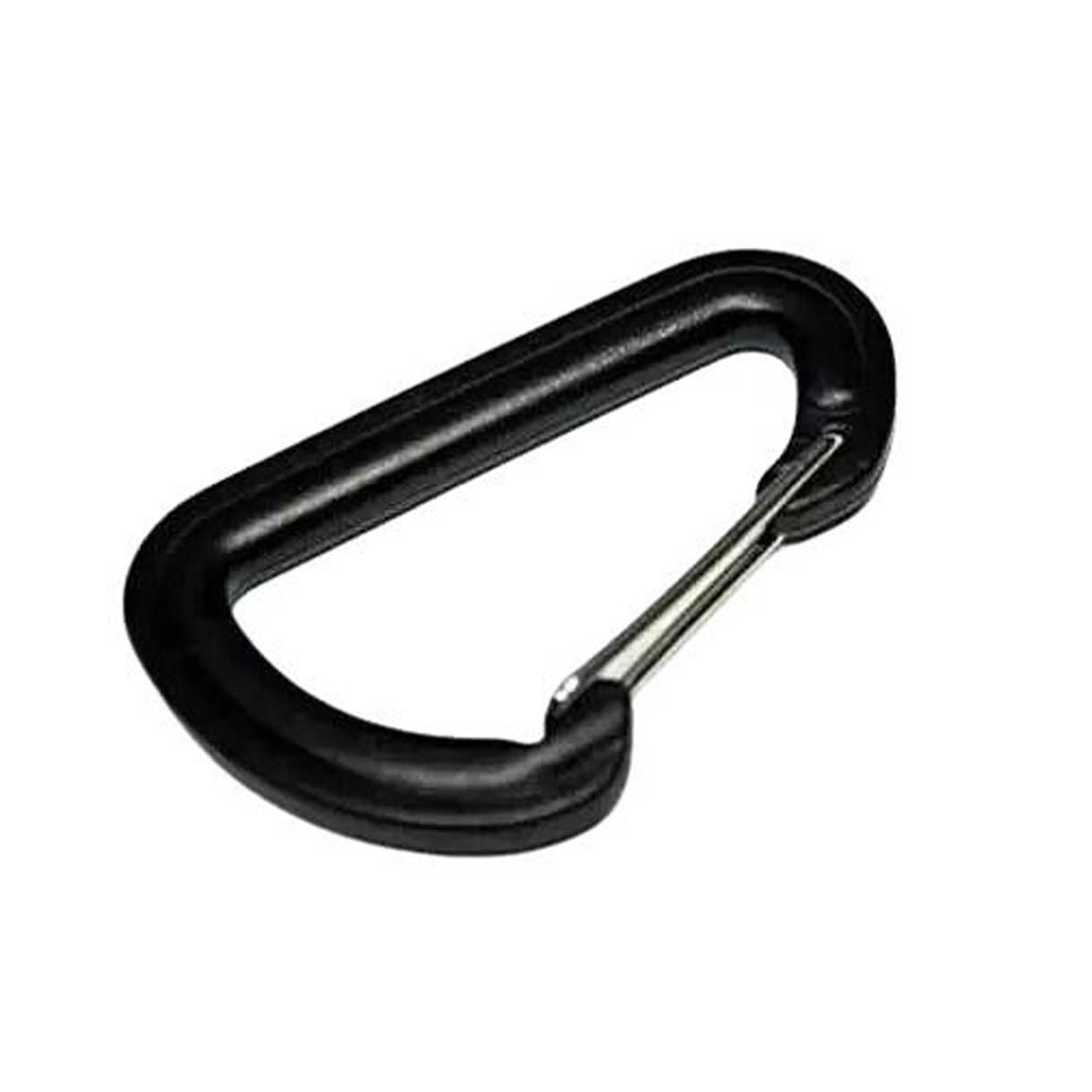 Black Plastic Carabiner (2 1/4 in x 1 3/8 in) (10 Pack)