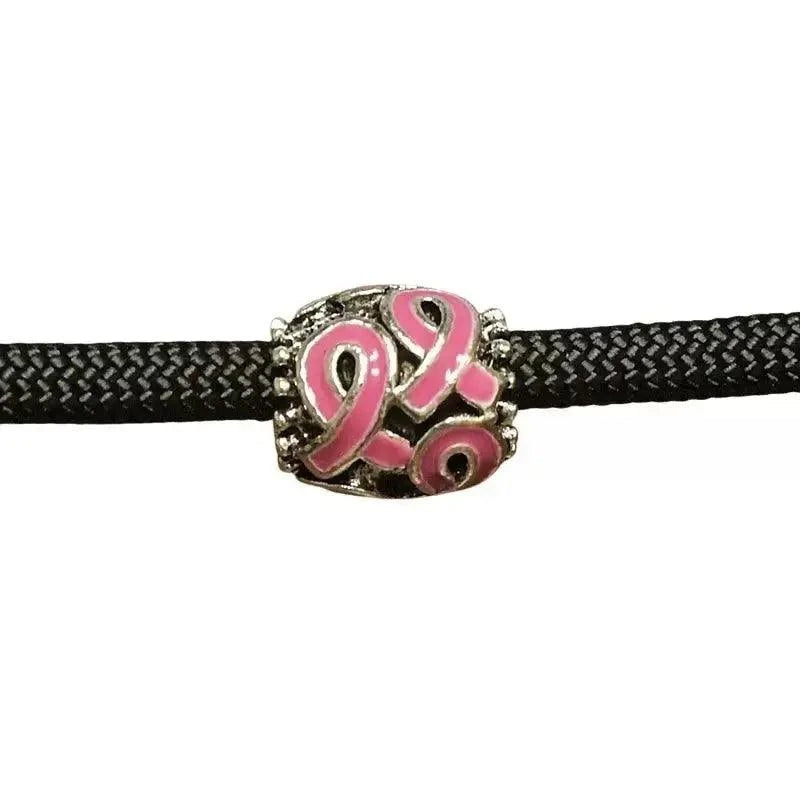 Breast Cancer Awareness Ribbon Barrel Bead/Charm (5 Pack) 280-