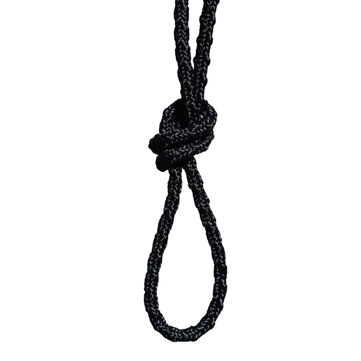 *3 mm (1/8”) Bump Cord Black Made in the USA 100% Nylon El Wood Braiding Co