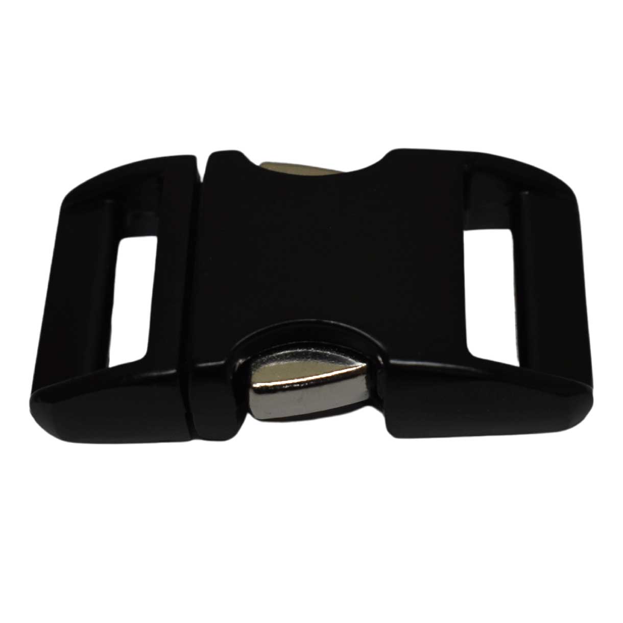 BZ 5/8 Inch Black Aluminum Side Release Buckle (1 Pack) - Paracord Galaxy