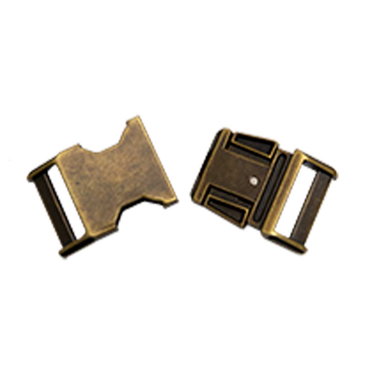 BZ Antique Brass Plated Finish 5/8" Side Release Buckle (1 Pack) Batz