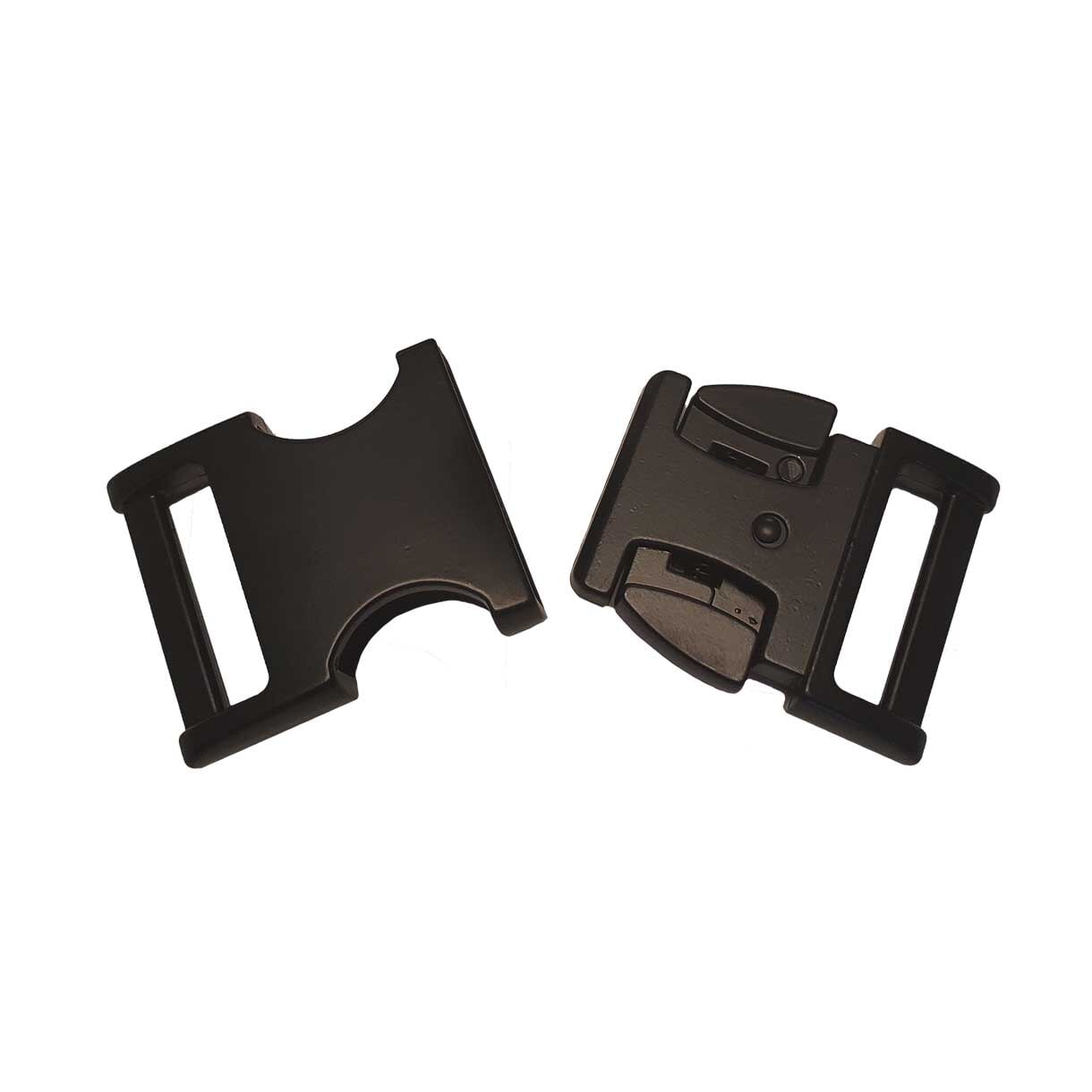 BZ Black 5/8" Zinc Side Release Buckle (1 Pack) Batz
