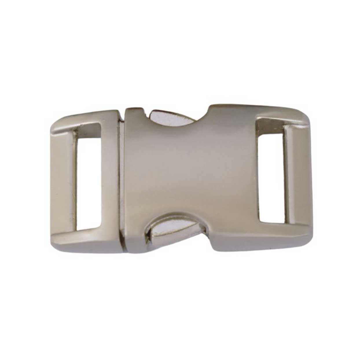 BZ Satin Silver 5/8" Aluminum Side Release Buckle (1 Pack) Batz