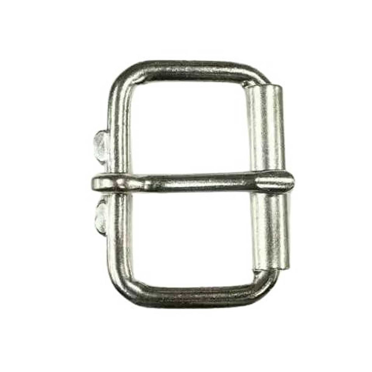 BZ Silver 1 1/2" Heavy Duty Nickel Plated Steel Roller Belt Buckle (1 Pack) Batz