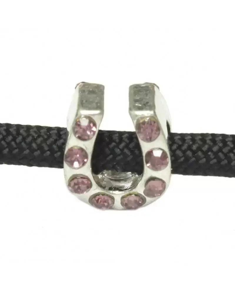 Charm Horseshoe LAVENDER Rhinestone (1 pack) - Paracord Galaxy