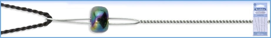 0.51 mm (.020") Heavy Collapsible Eye Beading Needles 4 Pack 6.4 cm (2.5") Beadalon
