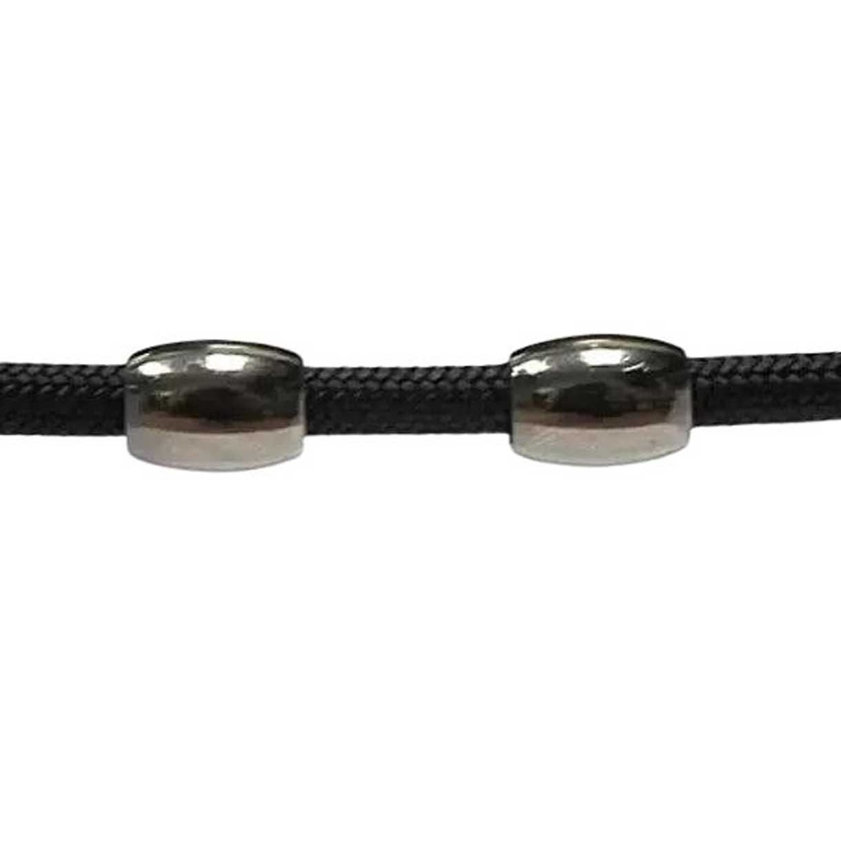 Dark Silver Barrel Bead (10 Pack)