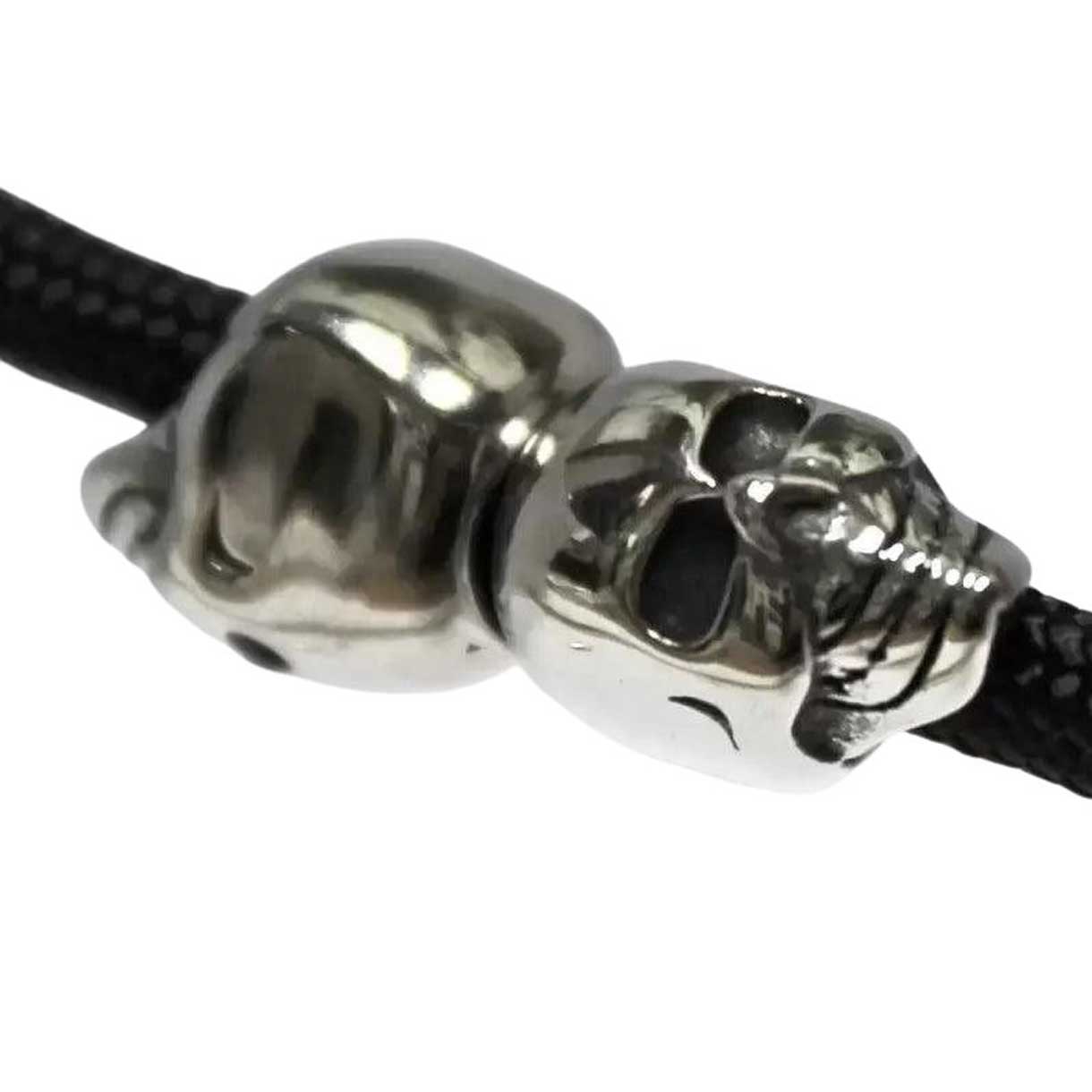 Grinning Skull Bead (5 pack) China