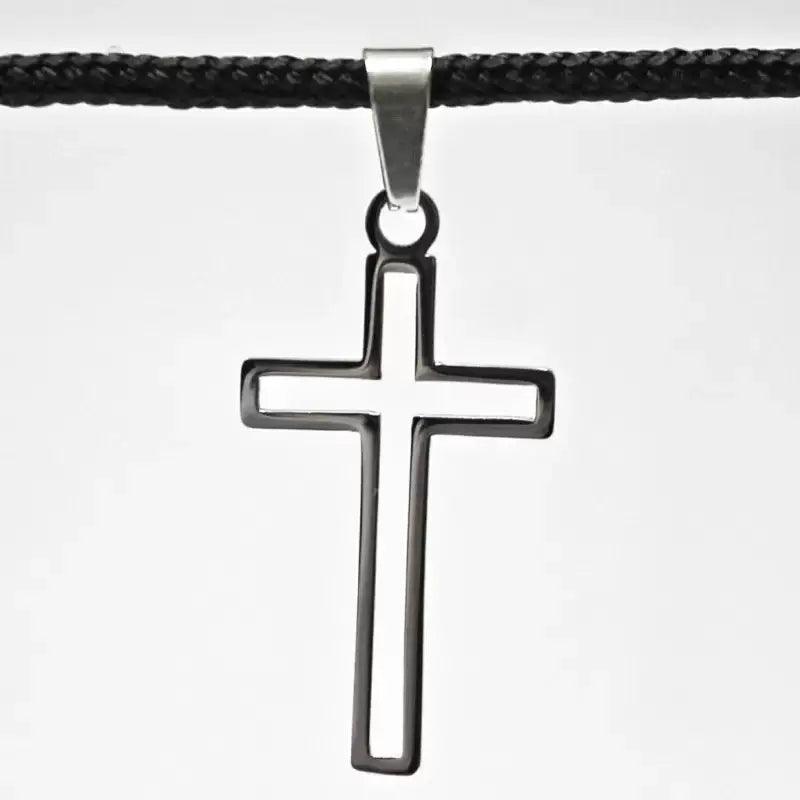 Hollow Roman Cross Pendant (1 pack) - Paracord Galaxy