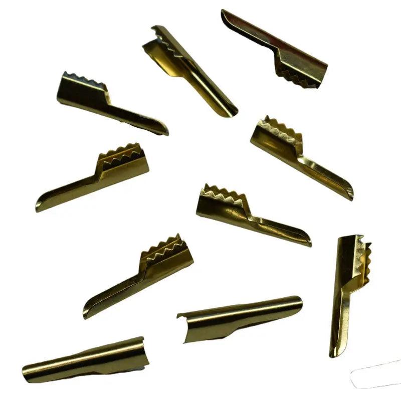 Metal Aglet Barb End Gold 4.5*23mm (10 pk) - Paracord Galaxy