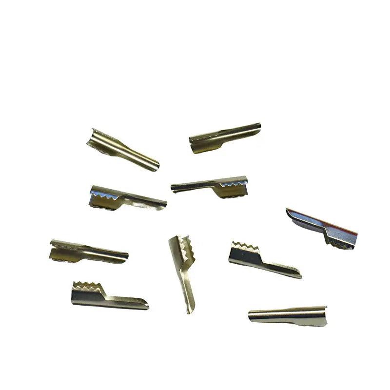 Metal Aglet Barb End Silver 4.5*23mm (10 pk) - Paracord Galaxy