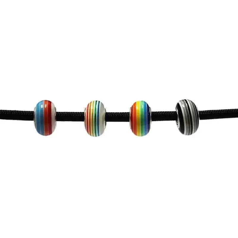 Multi-Color Rainbow Top Bead (10 Pack) China