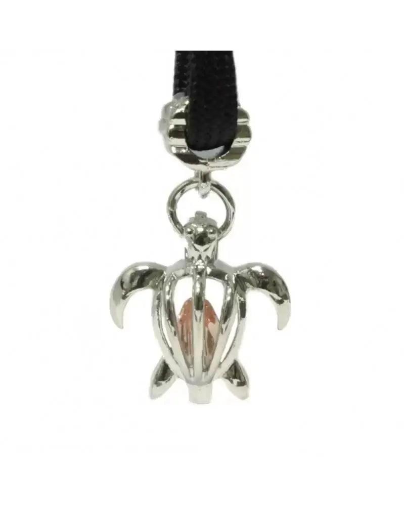 Peach Crystal Sea Turtle Charm (1 Pack) - Paracord Galaxy