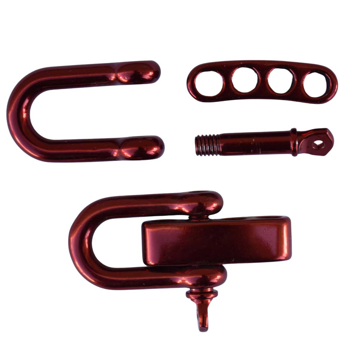 Red Stainless Steel Adjustable U Shackle Wedge Knob (1 Pack)