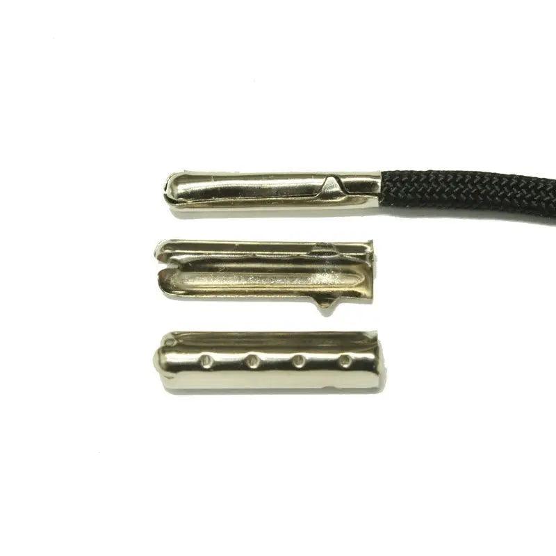 Shoe Lace Tips/Aglets Silver (10 Pack) - Paracord Galaxy
