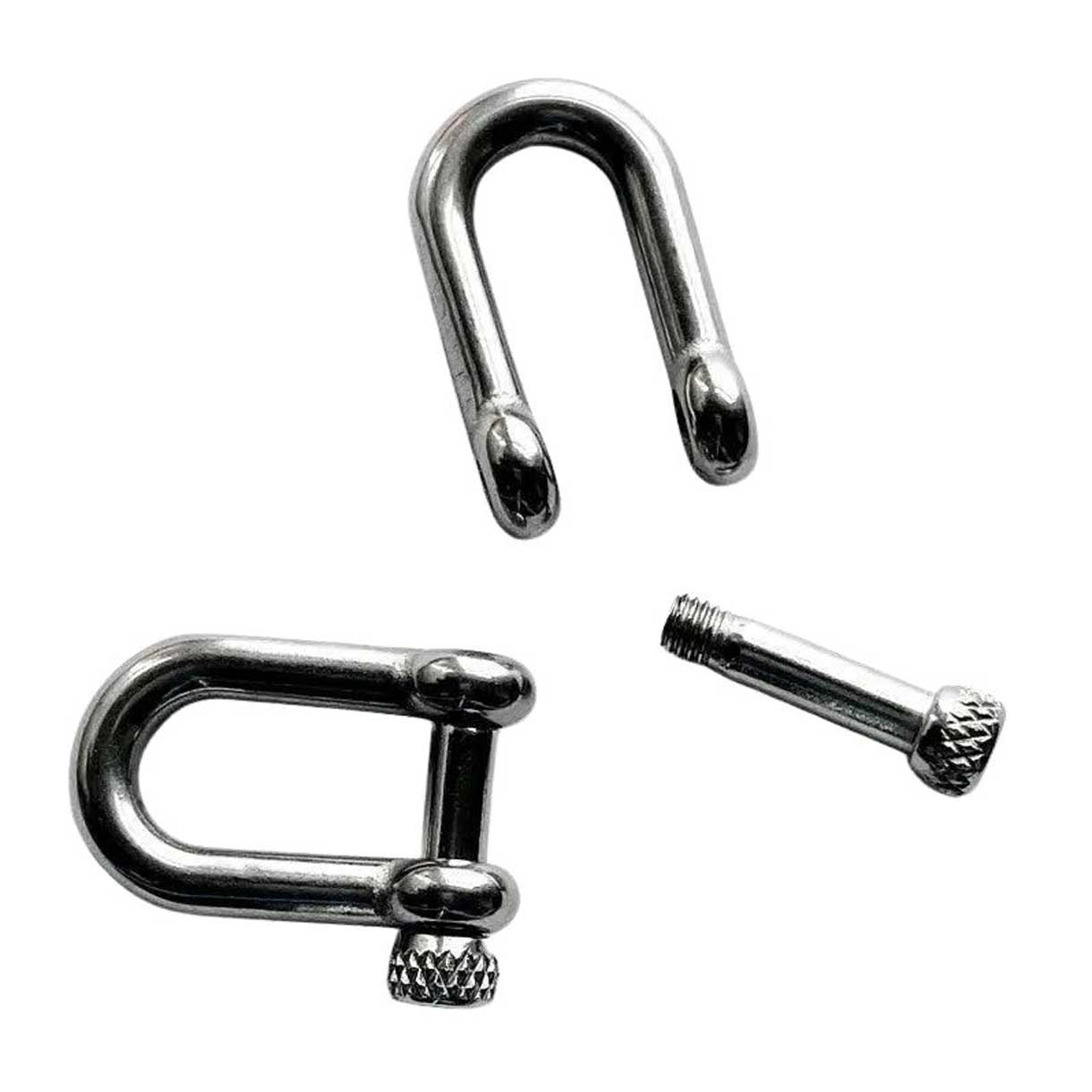 Stainless Steel U Shackle Knurled Knob (1 Pack)