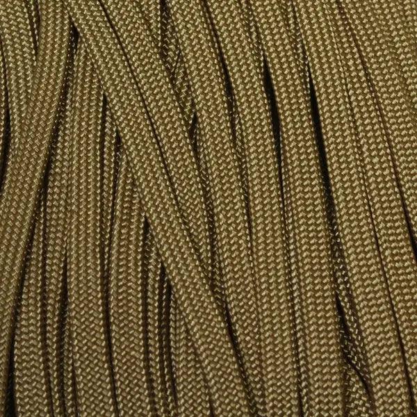 *3 mm (1/8") Whip Maker (WhipMaker) Coyote Brown Coreless Hollow Flat Nylon Cord Made in the USA El Wood Braiding Co