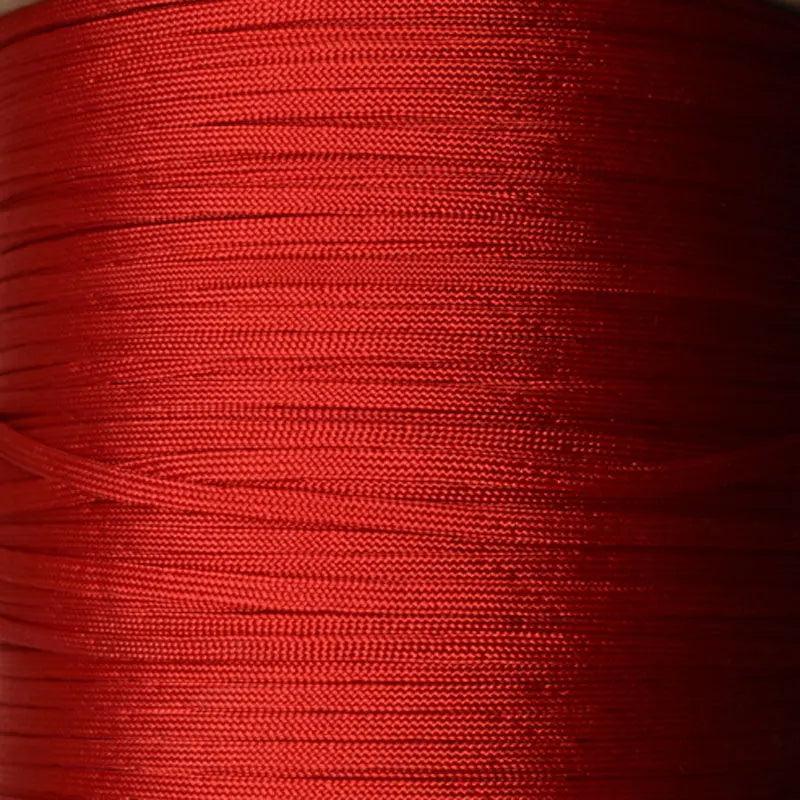 *3 mm (1/8") Whip Maker (WhipMaker) Imperial Red Coreless Hollow Flat Nylon Cord Made in the USA El Wood Braiding Co