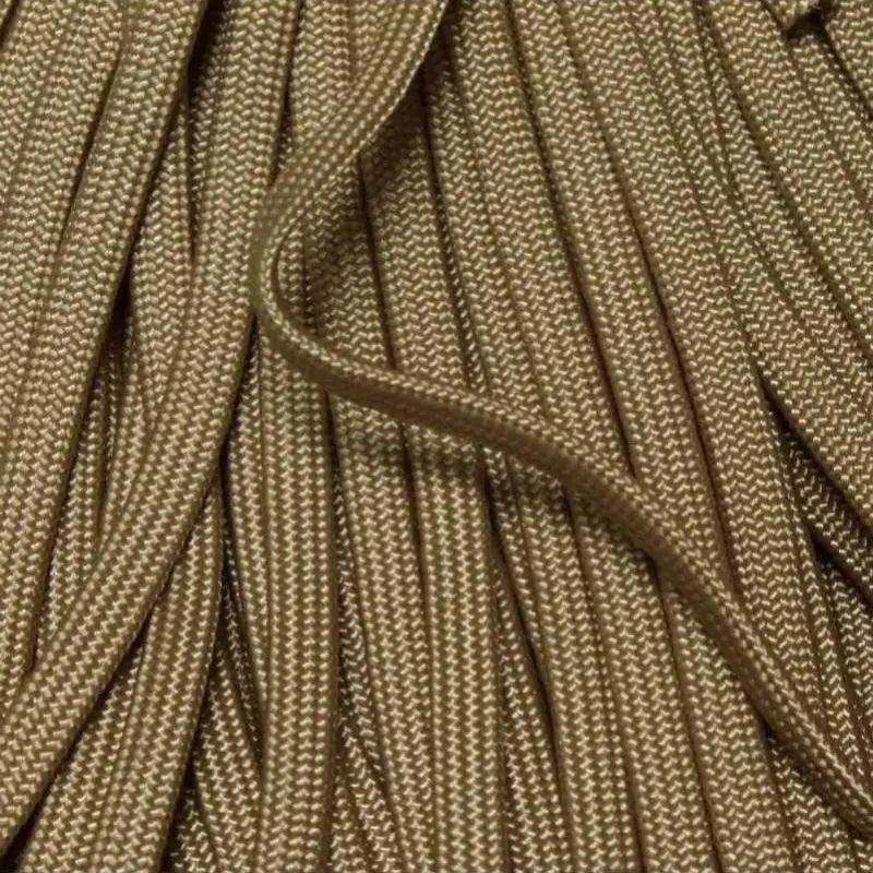5 mm (3/16") Whip Maker (WhipMaker) Tan Coreless Hollow Flat Nylon Cord Made in the US aka 650 Coreless Paracord (100 ft) El Wood Braiding Co