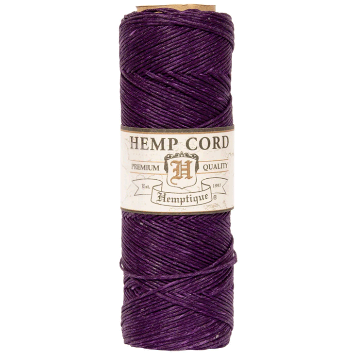 0.5 mm (1/64") Dark Purple Hemp Twine/Cord Spool 162-039