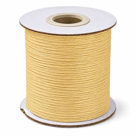 0.5 mm Beige Round Waxed Polyester Cord/Thread 169.5 yd (155 m) 280-