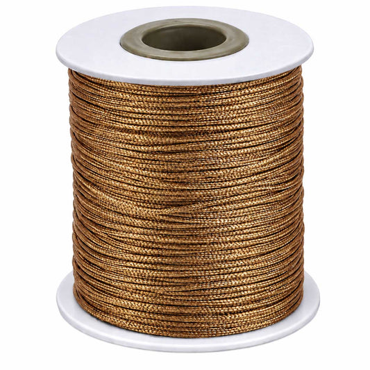 0.5mm Burlywood Round Waxed Polyester Cord/Thread 169.5 yd (155 m) 280-