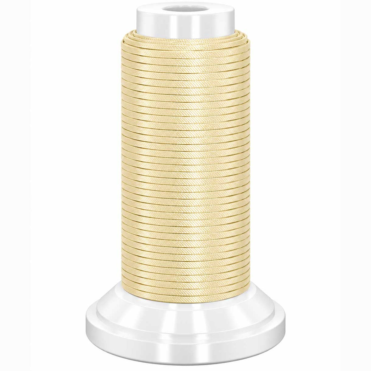 0.8 mm Bisque Flat Waxed Polyester Cord/Thread 54.5 yd (50 m) 280-