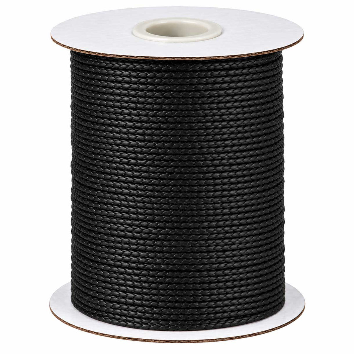 0.8 mm Black Round Waxed Polyester Cord/Thread 174 yd (160 m) 280-