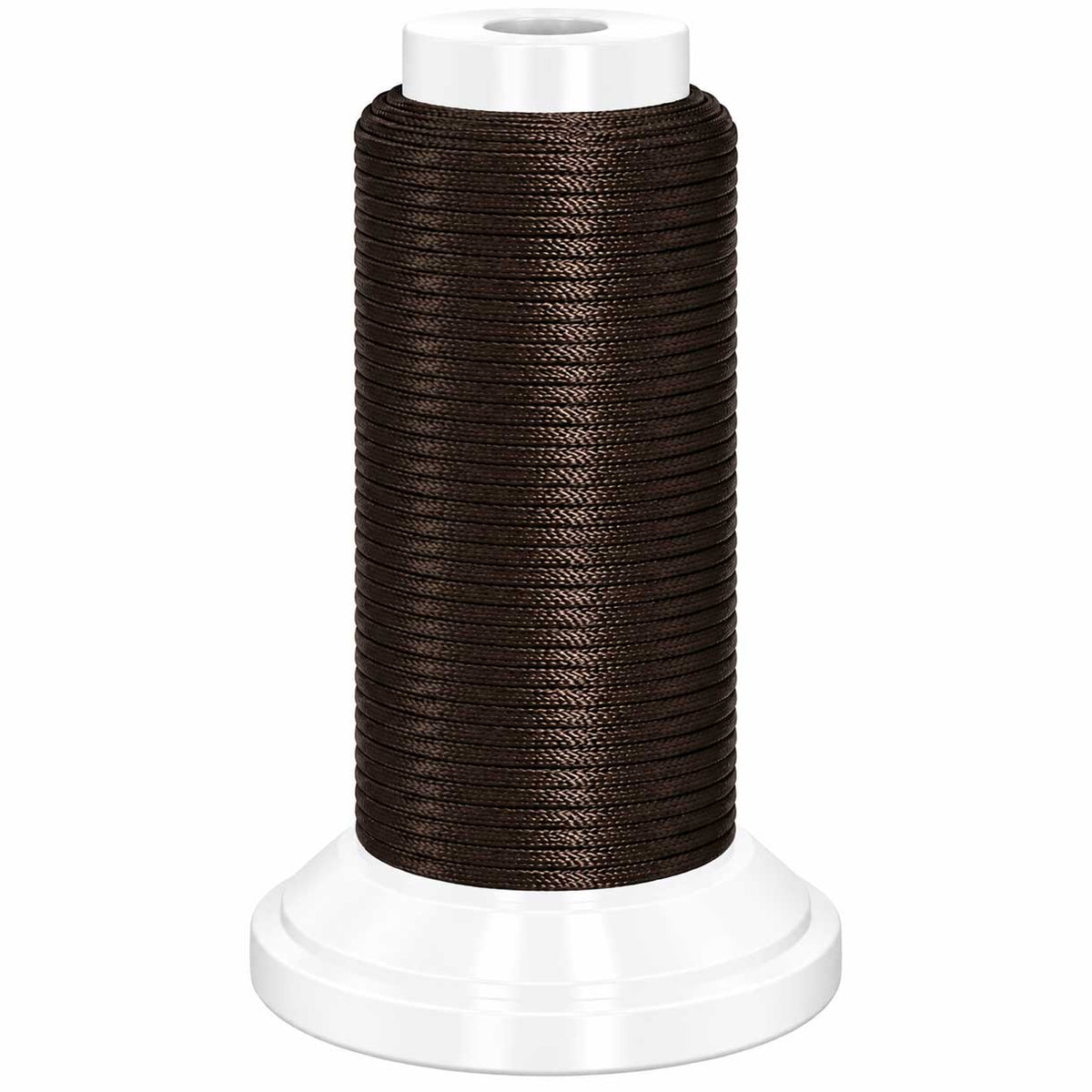 0.8 mm Coconut Brown Flat Waxed Polyester Cord/Thread 54.5 yd (50 m) 280-