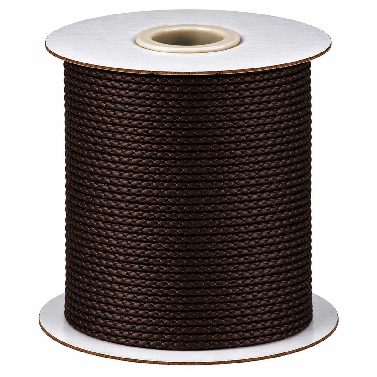 0.8 mm Coconut Brown Round Waxed Polyester Cord/Thread 174 yd (160 m) 280-